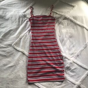 H&M Striped Body con Dress